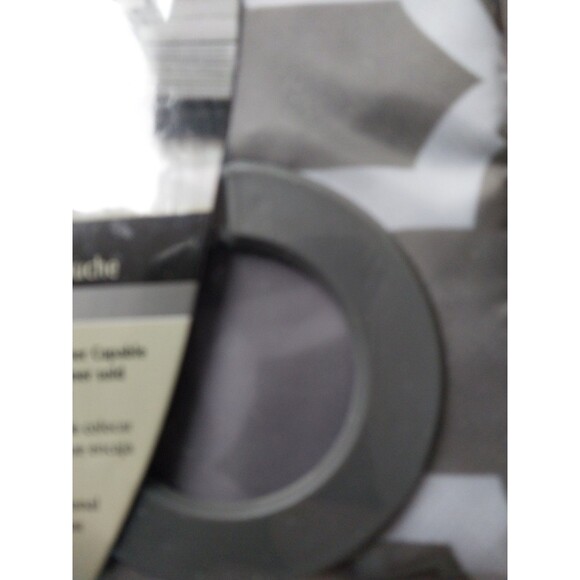 Hookless 71 in. x 74 in. Shower Curtain Monaco Print Plain Weave New - Picture 6 of 8